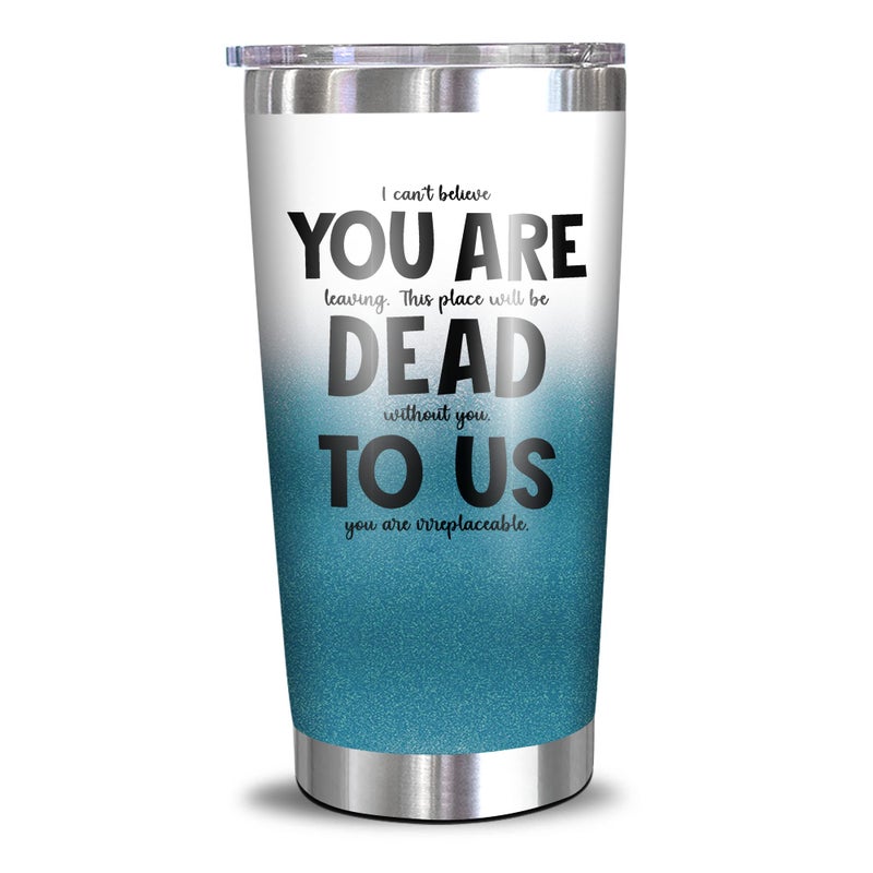NewEleven Coworker Leaving Gifts - Farewell / Going Away Gift - New Job  Goodbye  Good Luck Gifts For Coworkers  Colleagues  Boss  Men  Women  Friends - 20 Oz Tumbler - Image 1